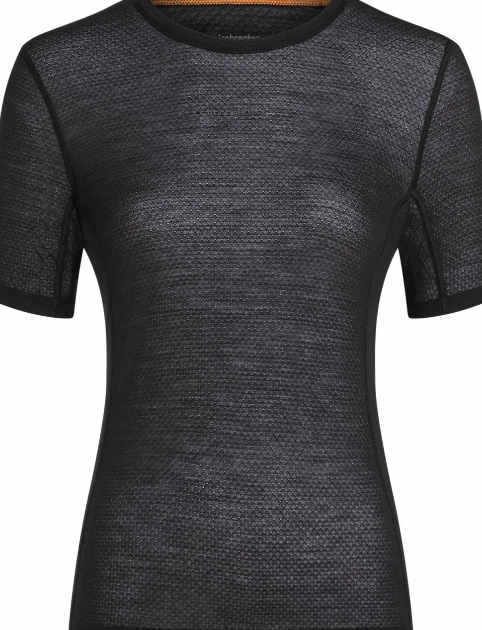Icebreaker Women's Merino 75 Cool-Lite Featherlight Shortsleeve Crewe Black