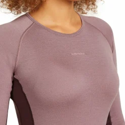 Icebreaker Women's Merino 260 ZoneKnit Long Sleeve Crewe Java/Summit