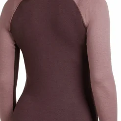 Icebreaker Women's Merino 260 ZoneKnit Long Sleeve Crewe Java/Summit