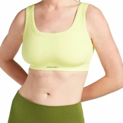 Icebreaker Women's Merino Rib Lotus Bra Citrine