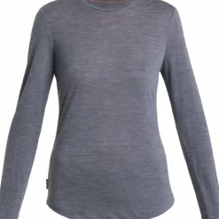 Icebreaker Women's Merino 125 Cool-Lite Sphere III Long Sleeve Tee Midnight Navy Heather