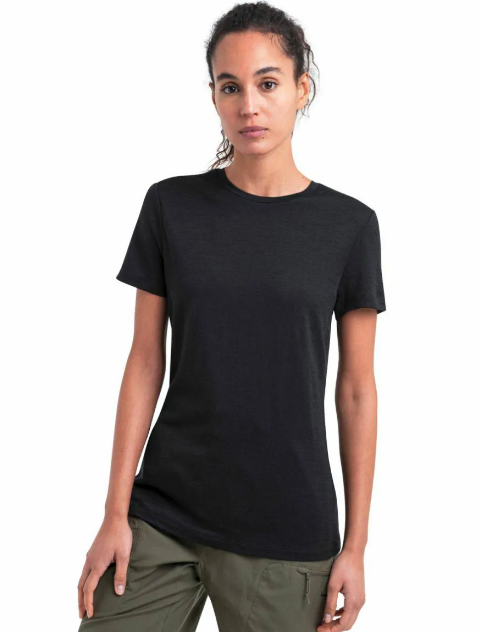 Icebreaker Women's Merino 150 Tech Lite III Short Sleeve Tee Black