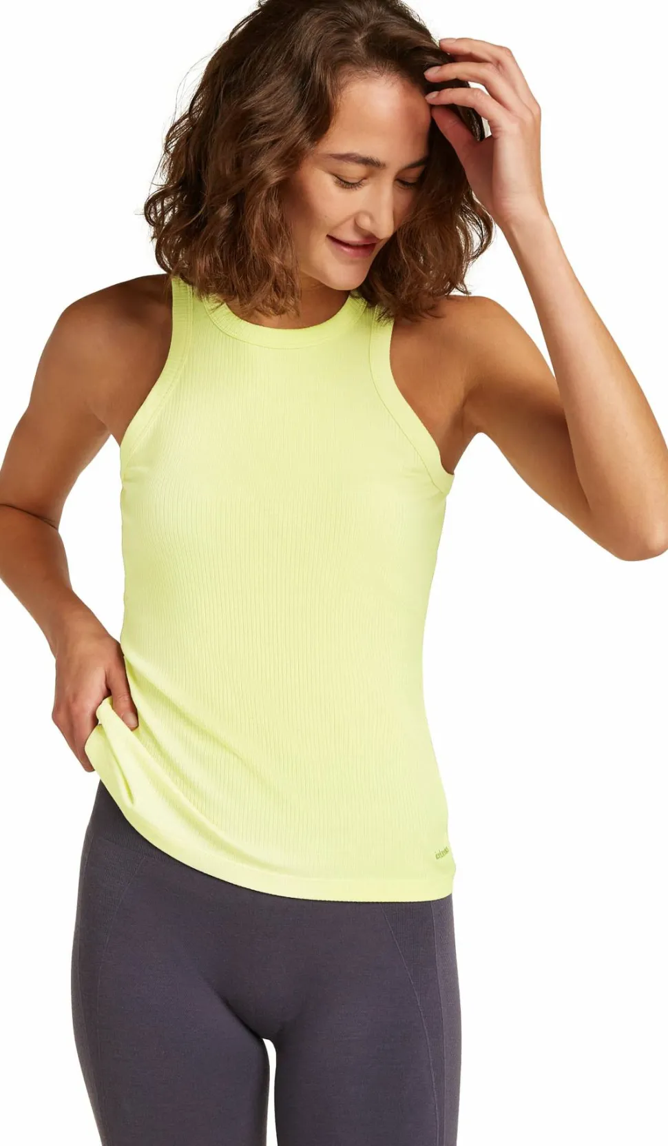 Icebreaker Women's Merino Rib Lotus Tank Citrine