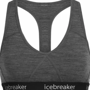 Icebreaker Women's Sprite Racerback Bra Gritstone Hthr