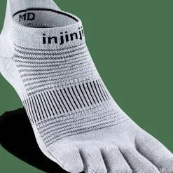 Injinji Men's Run Lightweight No-Show Grey