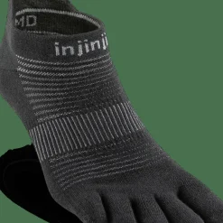 Injinji Men's Run Lightweight No-Show Black