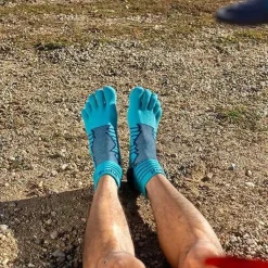 Injinji Men's Ultra Run Mini-Crew Pacific Blue