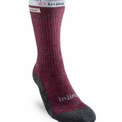 Injinji Women's Liner + Hiker Crew Maroon