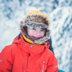 Isbjörn of Sweden Kids' Squirrel Winter Cap Saffron