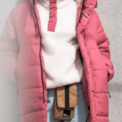 Jack Wolfskin Girls' Teen Halfzip Fleece Wild Ginger