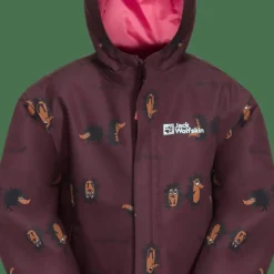 Jack Wolfskin Kids' Gleely 2-Layer Insulated Print Jacket Boysenberry 51
