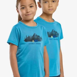 Jack Wolfskin Kids' Hiking Graphic T Empire Blue