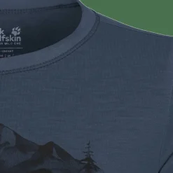 Jack Wolfskin Kids' Hiking Graphic T Midnight Sky