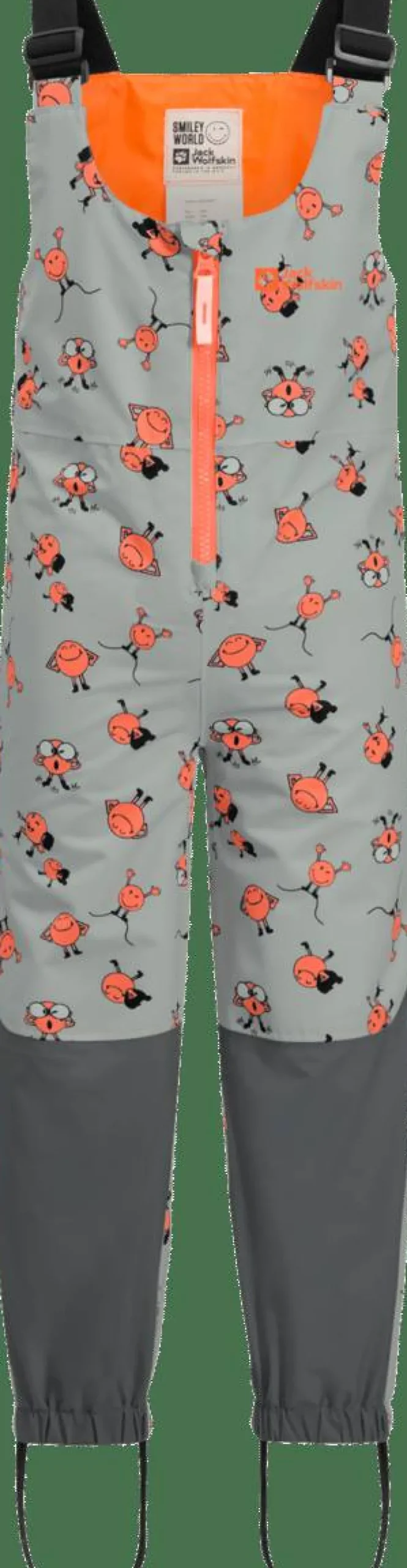 Jack Wolfskin Kids' Smileyworld 2-Layer All Over Print Bib Icon Mint Leaf