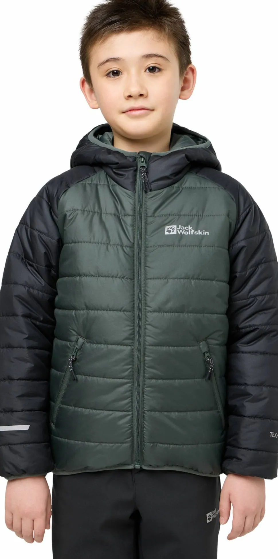 Jack Wolfskin Kids' Zenon Jacket Slate Green/Black