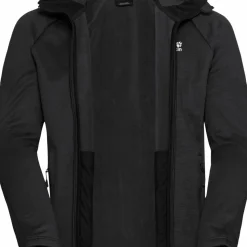 Jack Wolfskin Men's Peak District Hooded Full Zip Black