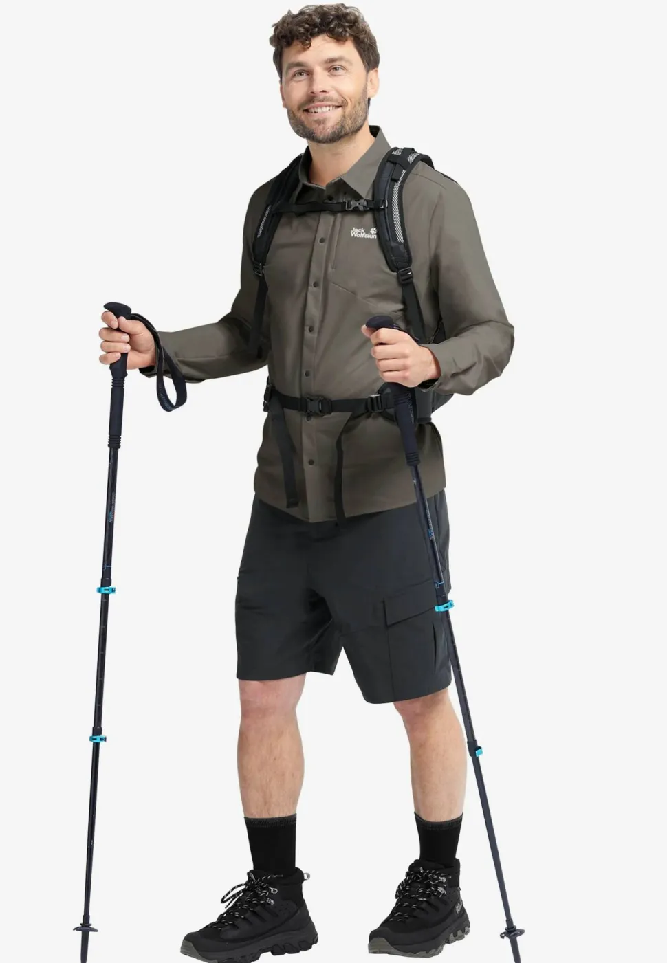 Jack Wolfskin Men's Prelight Suncool Ls Shirt Flint