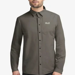 Jack Wolfskin Men's Prelight Suncool Ls Shirt Flint