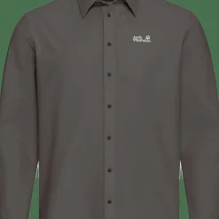 Jack Wolfskin Men's Prelight Suncool Ls Shirt Flint