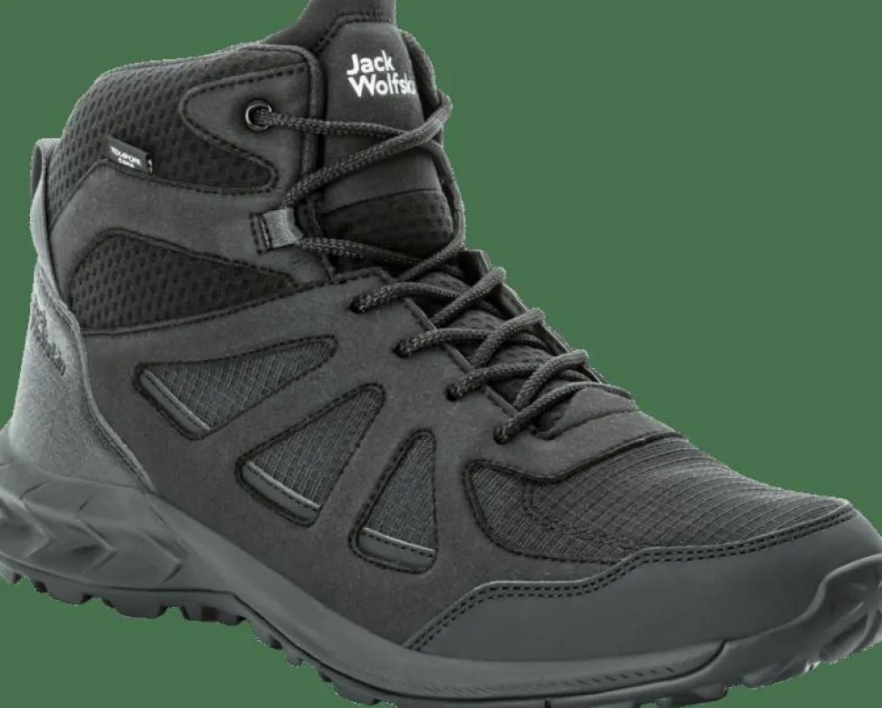 Jack Wolfskin Men's Woodland 2 Texapore Mid Black
