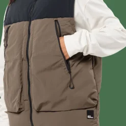 Jack Wolfskin Unisex Dellbrueck Vest Chestnut