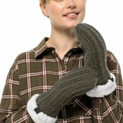 Jack Wolfskin Women's Highloft Knit Mitten Island Moss