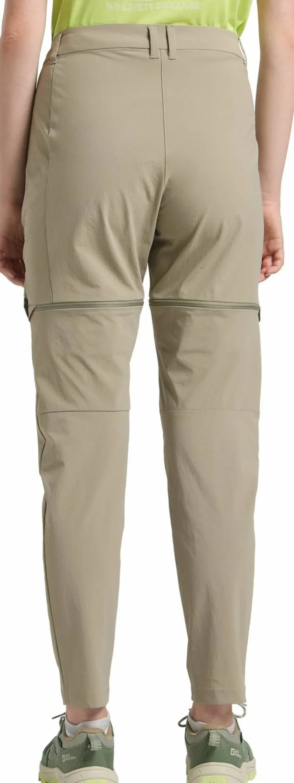 Jack Wolfskin Women's Hikeout Zip Off Pants Stone