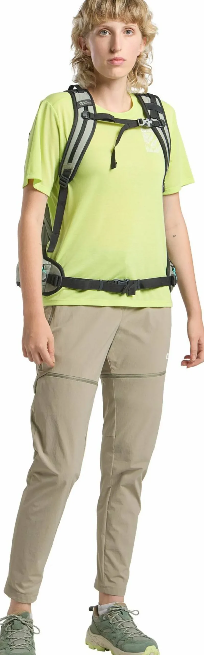 Jack Wolfskin Women's Hikeout Zip Off Pants Stone