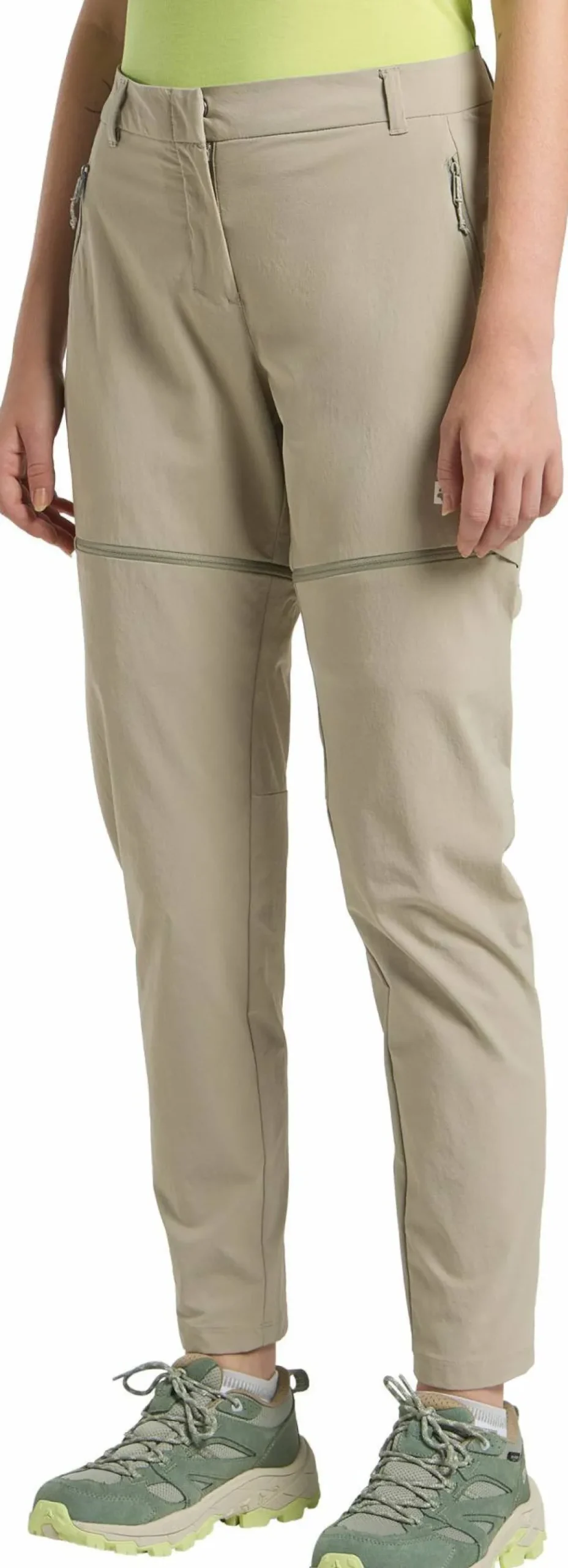 Jack Wolfskin Women's Hikeout Zip Off Pants Stone