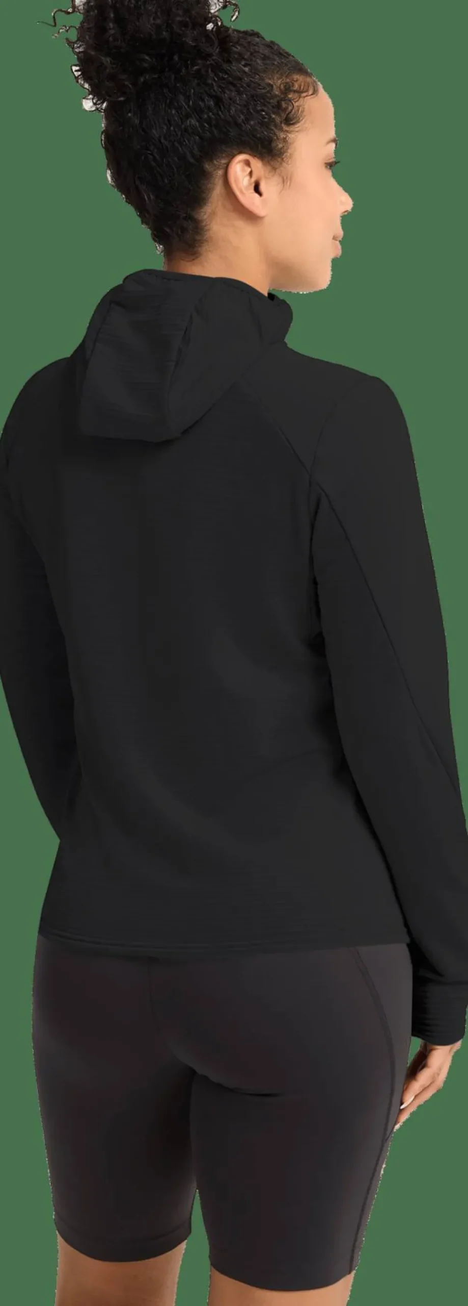 Jack Wolfskin Women's Litestride Hooded Full Zip Black