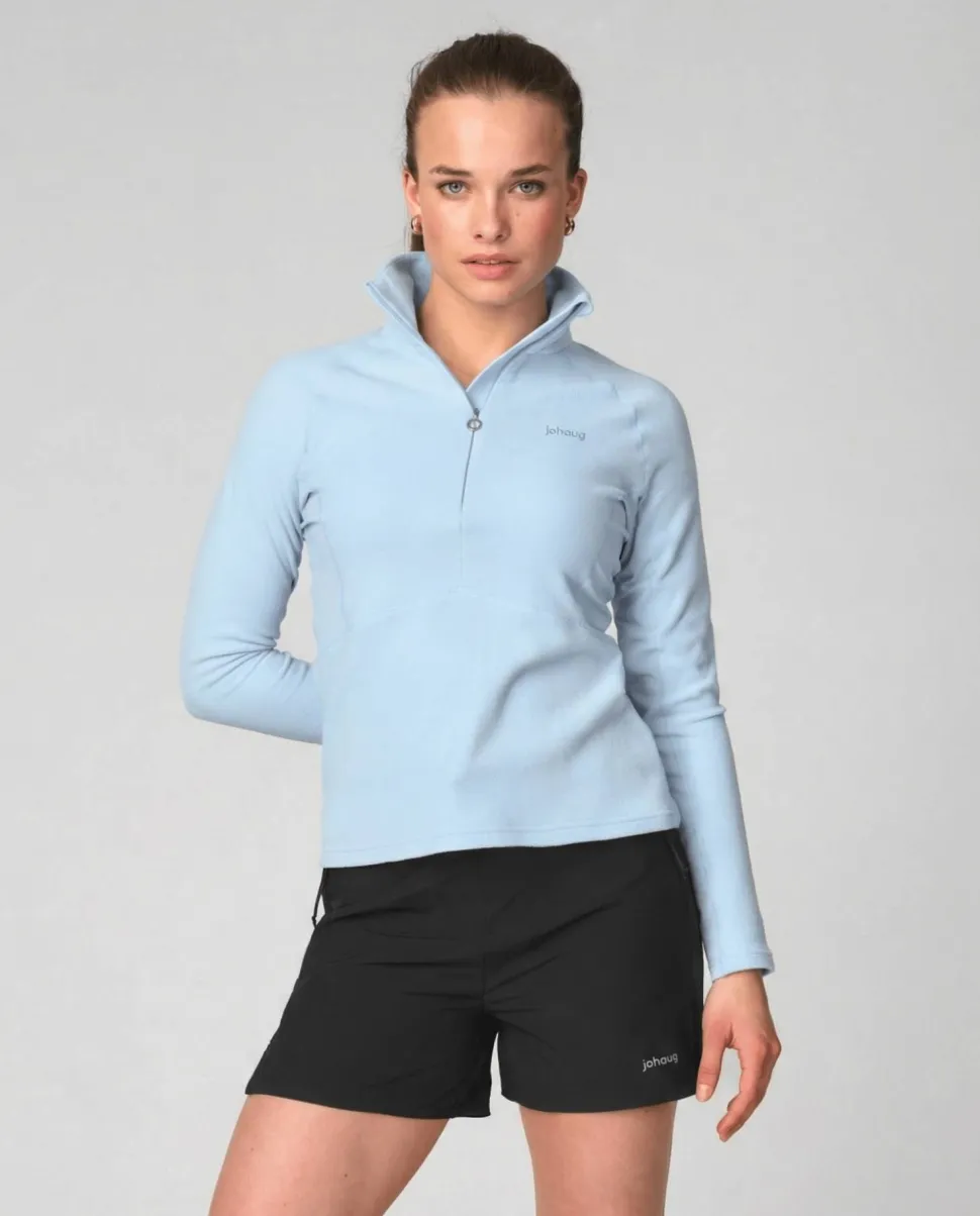 Johaug Women's Fusion Fleece Half Zip Light Blue