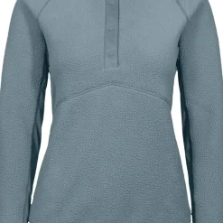 Johaug Women's Fusion Pile Henley Green/blue