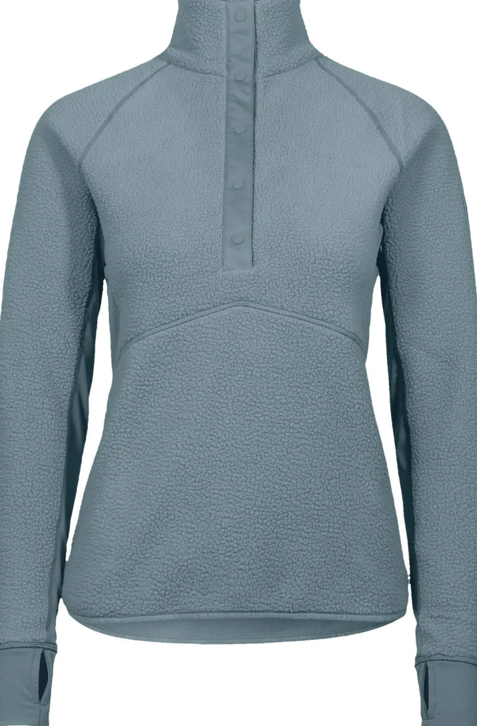 Johaug Women's Fusion Pile Henley Green/blue