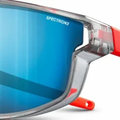 Julbo Kids' Fury Mini Spectron 3 Shiny Translucent Grey/Fluo Orange Matt