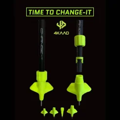 4Kaad Roller Ski Tip, Change-IT System Yellow