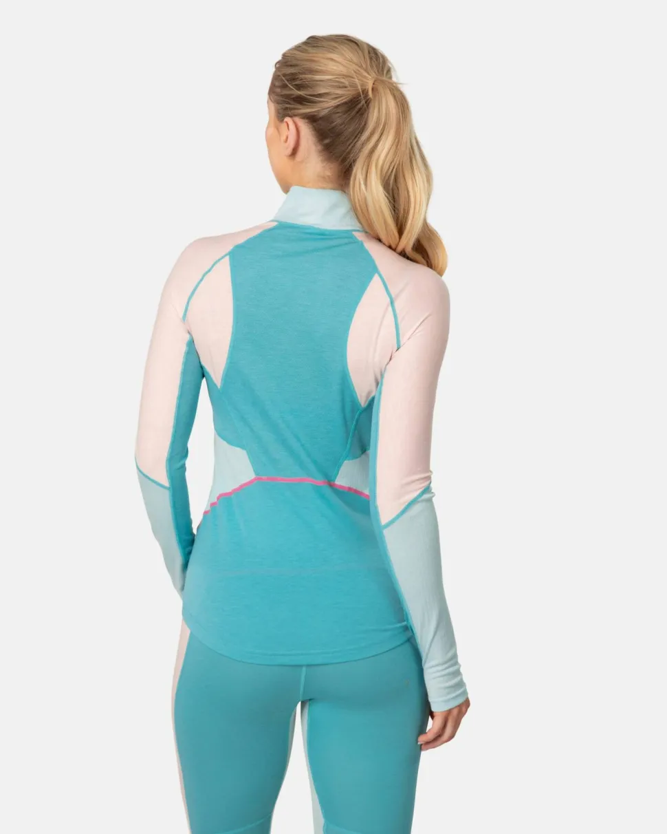 Kari Traa Women's Alma Half Zip Blue Lagoon