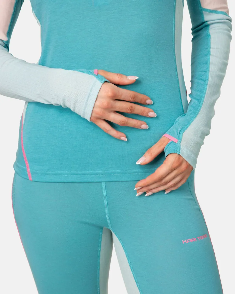 Kari Traa Women's Alma Half Zip Blue Lagoon