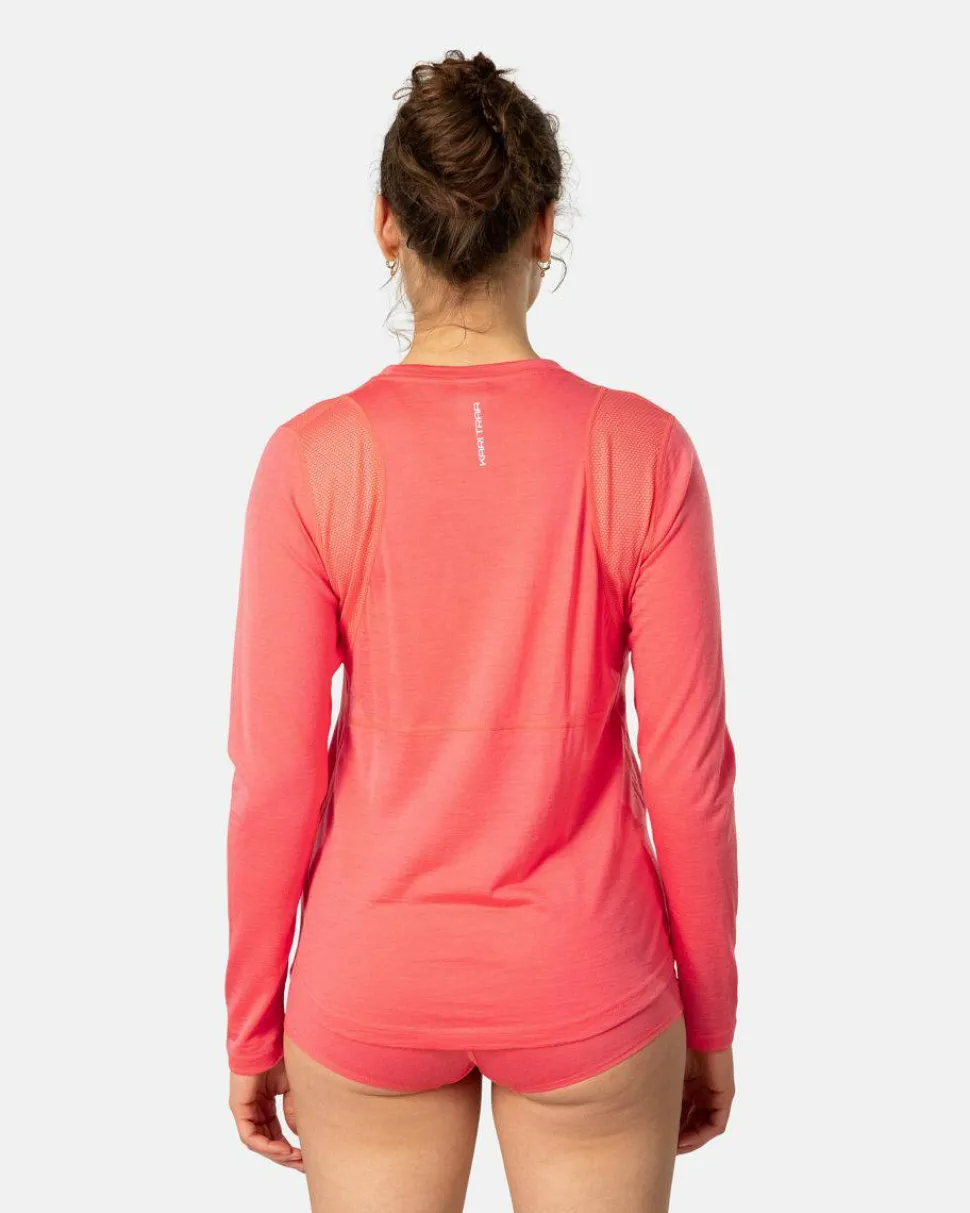 Kari Traa Women's Embla Wool Long Sleeve Light Red