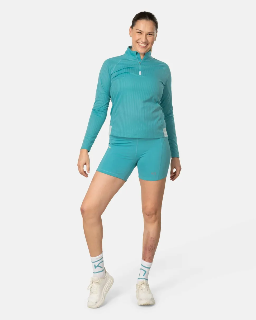 Kari Traa Women's Leah Half Zip Blue Lagoon