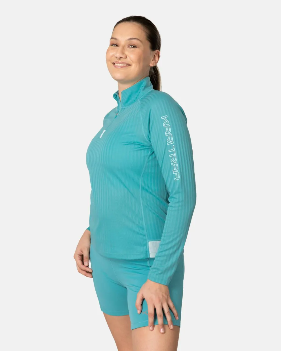 Kari Traa Women's Leah Half Zip Blue Lagoon