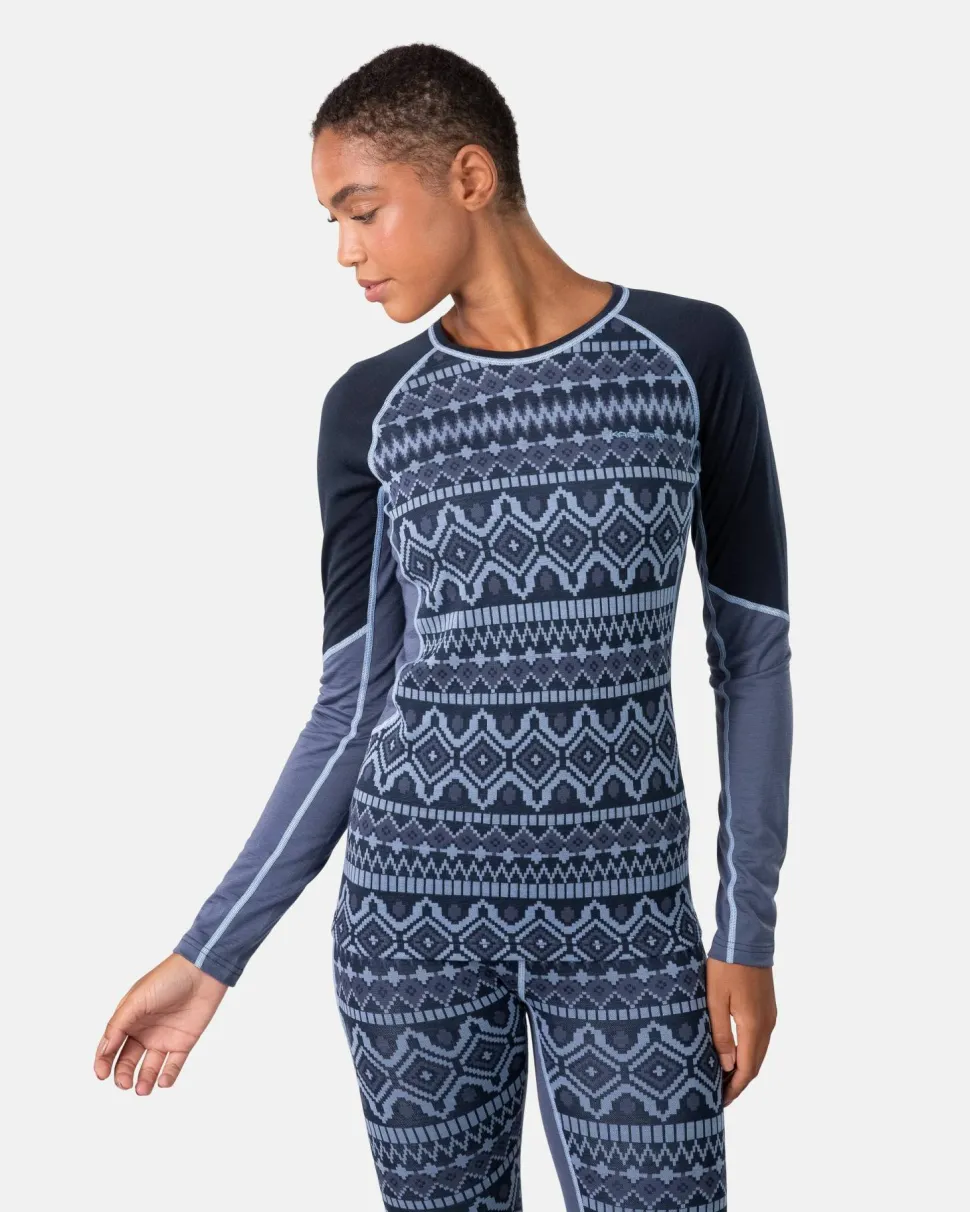 Kari Traa Women's Malia Long Sleeve Dark Navy Blue