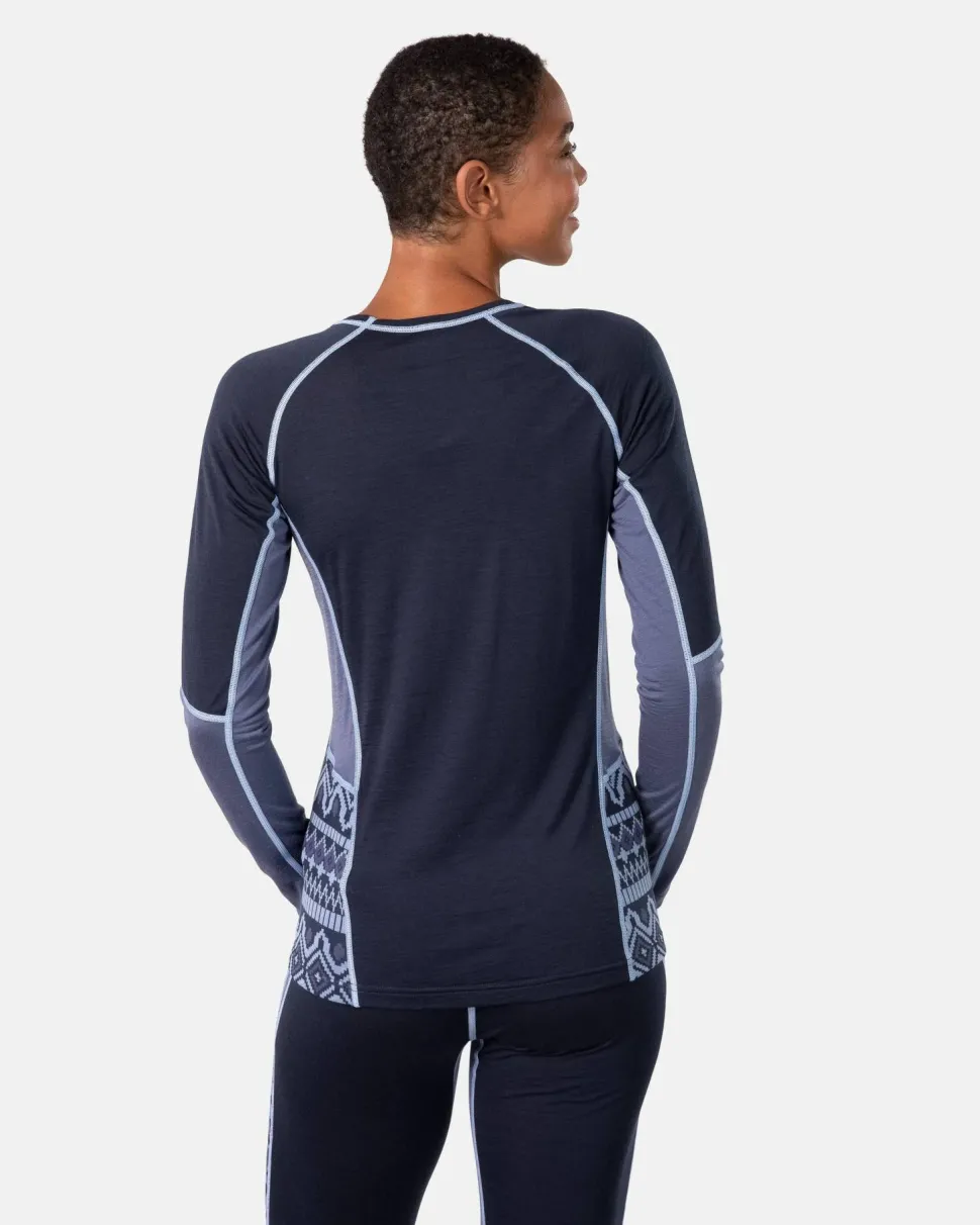 Kari Traa Women's Malia Long Sleeve Dark Navy Blue