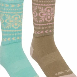 Kari Traa Women's Puffin Sock 2-pack Bright Turquoise