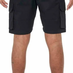 Knowledge Cotton Apparel Men's Cargo Stretched Twill Shorts Black Jet