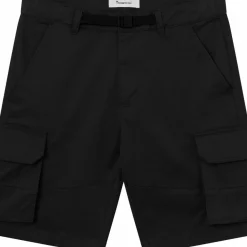 Knowledge Cotton Apparel Men's Cargo Stretched Twill Shorts Black Jet
