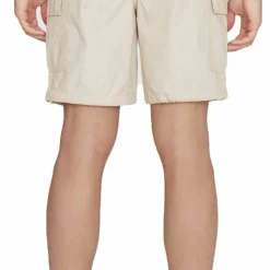 Knowledge Cotton Apparel Men's Fig Loose Cargo Poplin Shorts Light Feather Gray