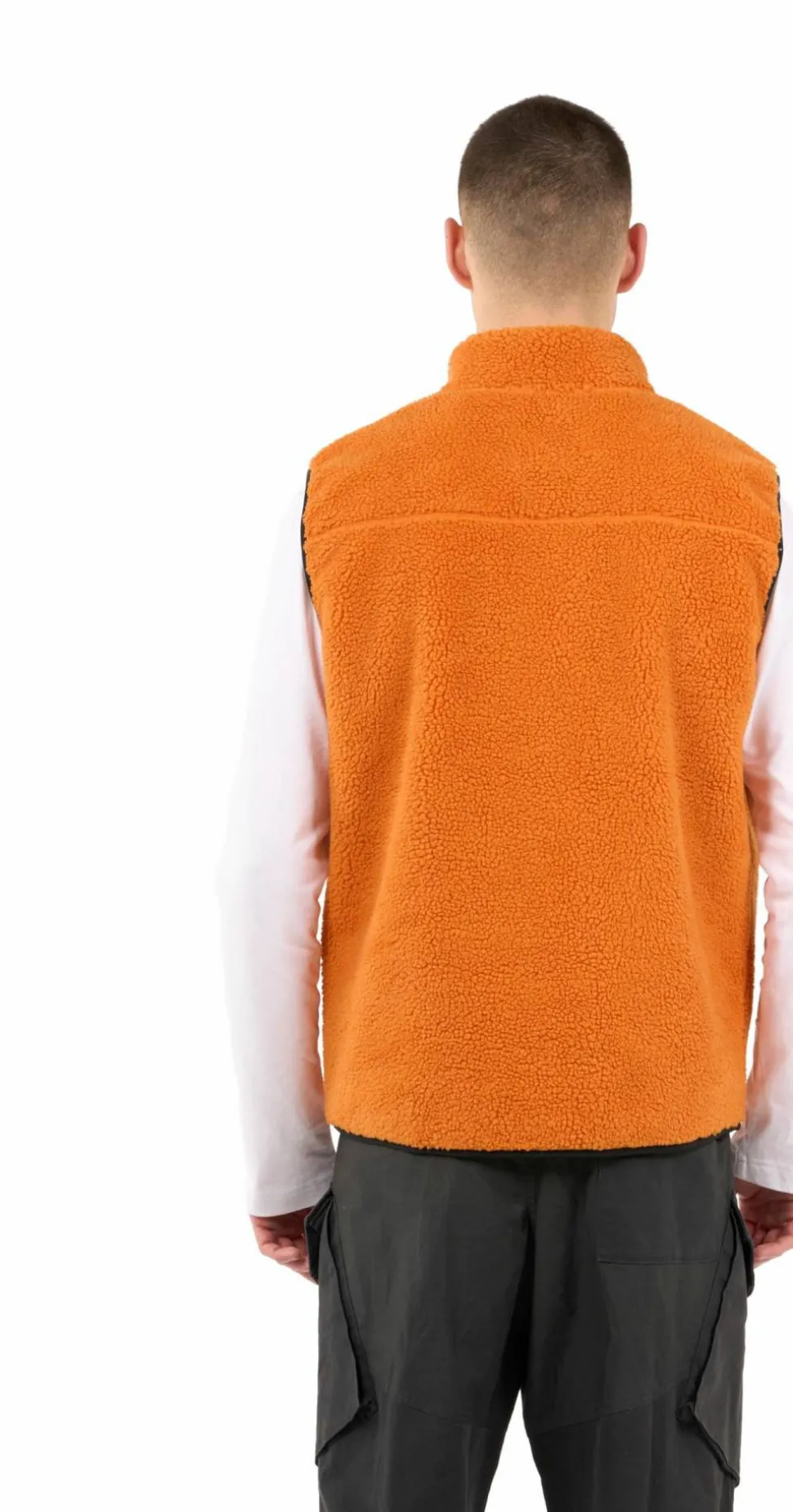 Knowledge Cotton Apparel Men's Teddy Fleece Vest Desert Sun