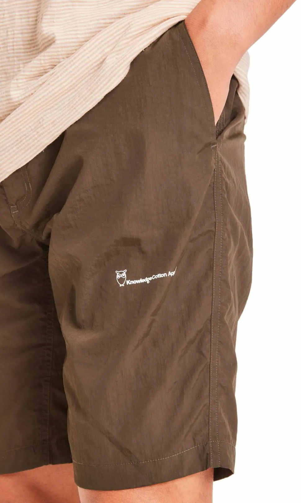 Knowledge Cotton Apparel Men's Trek Outdoor Light Packable Shorts Forrest Night