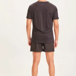 Knowledge Cotton Apparel Men's Bay Stretch Swimshorts Black Jet