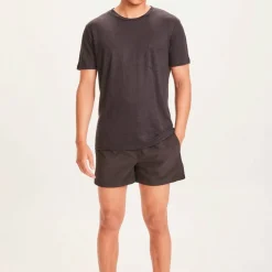 Knowledge Cotton Apparel Men's Bay Stretch Swimshorts Black Jet